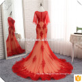 Aliexpress Chic lange Zug neuesten Luxus Hochzeitskleid Designs Red Mermaid Brautkleid 2017
